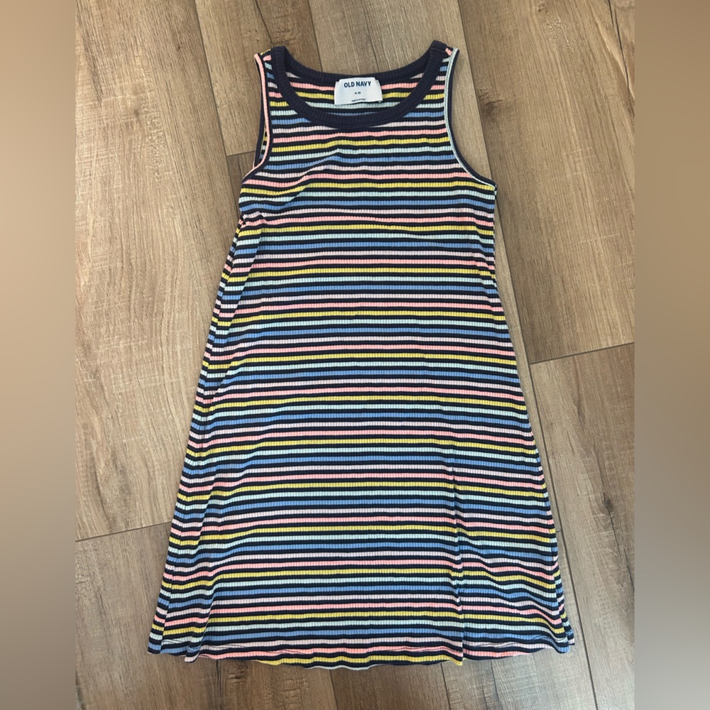 Old Navy Multicolor Striped Tank Dress